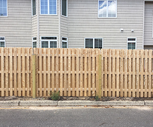Cedar Shadow Board Fence